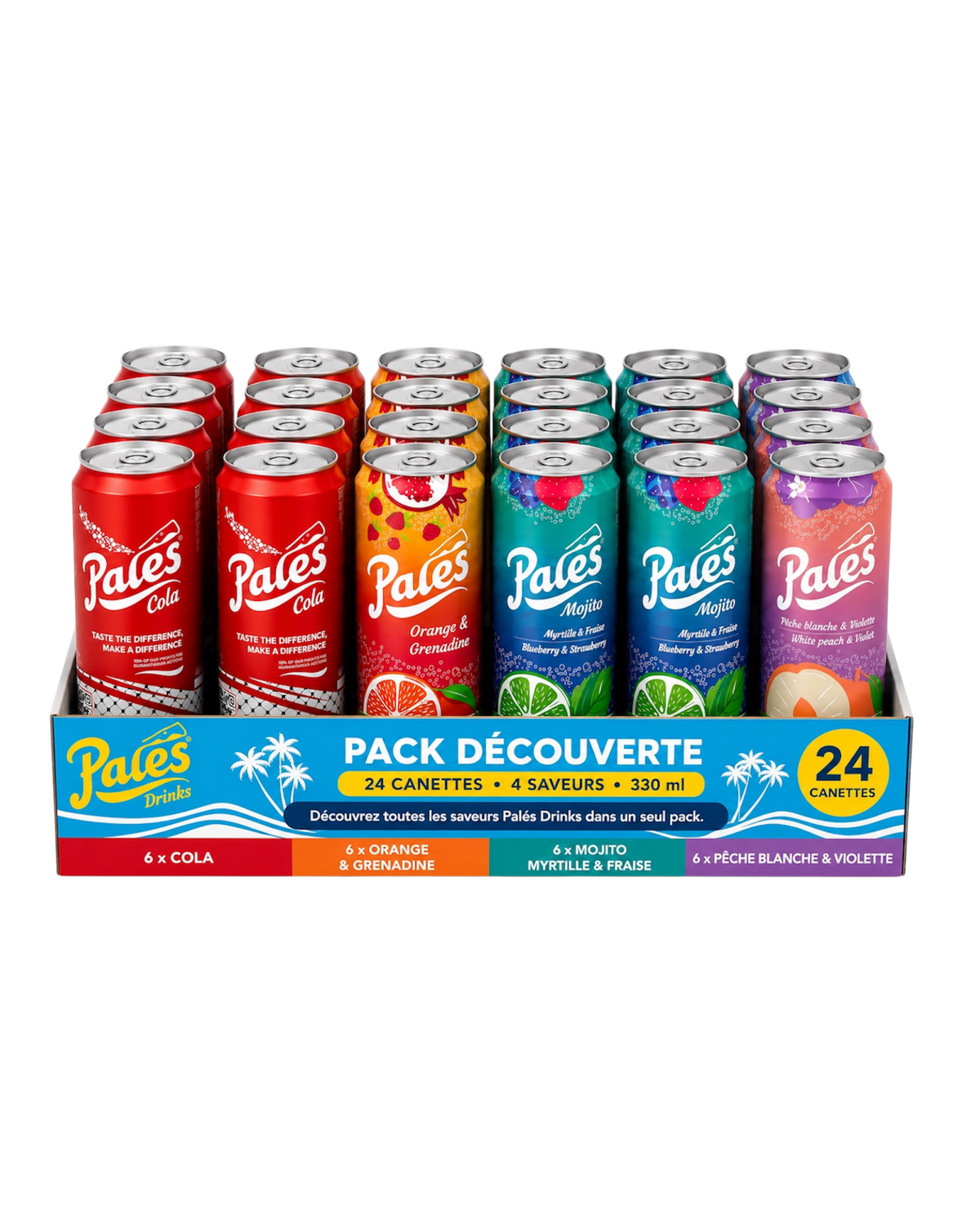 Plateau mix Pales Drinks 4x6